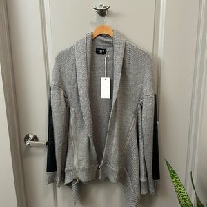 Vici grey cardigan. Size small